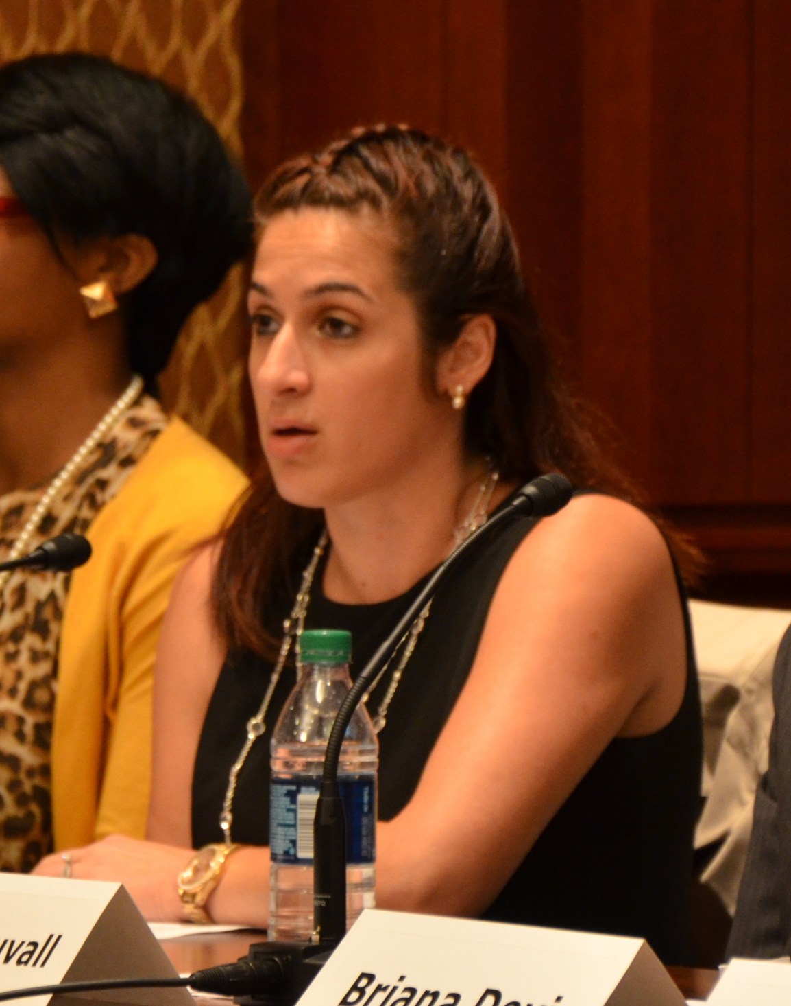 Former CCAI Foster Youth Intern, Maurissa Sorensen, presents her recommendations at the report briefing in July.